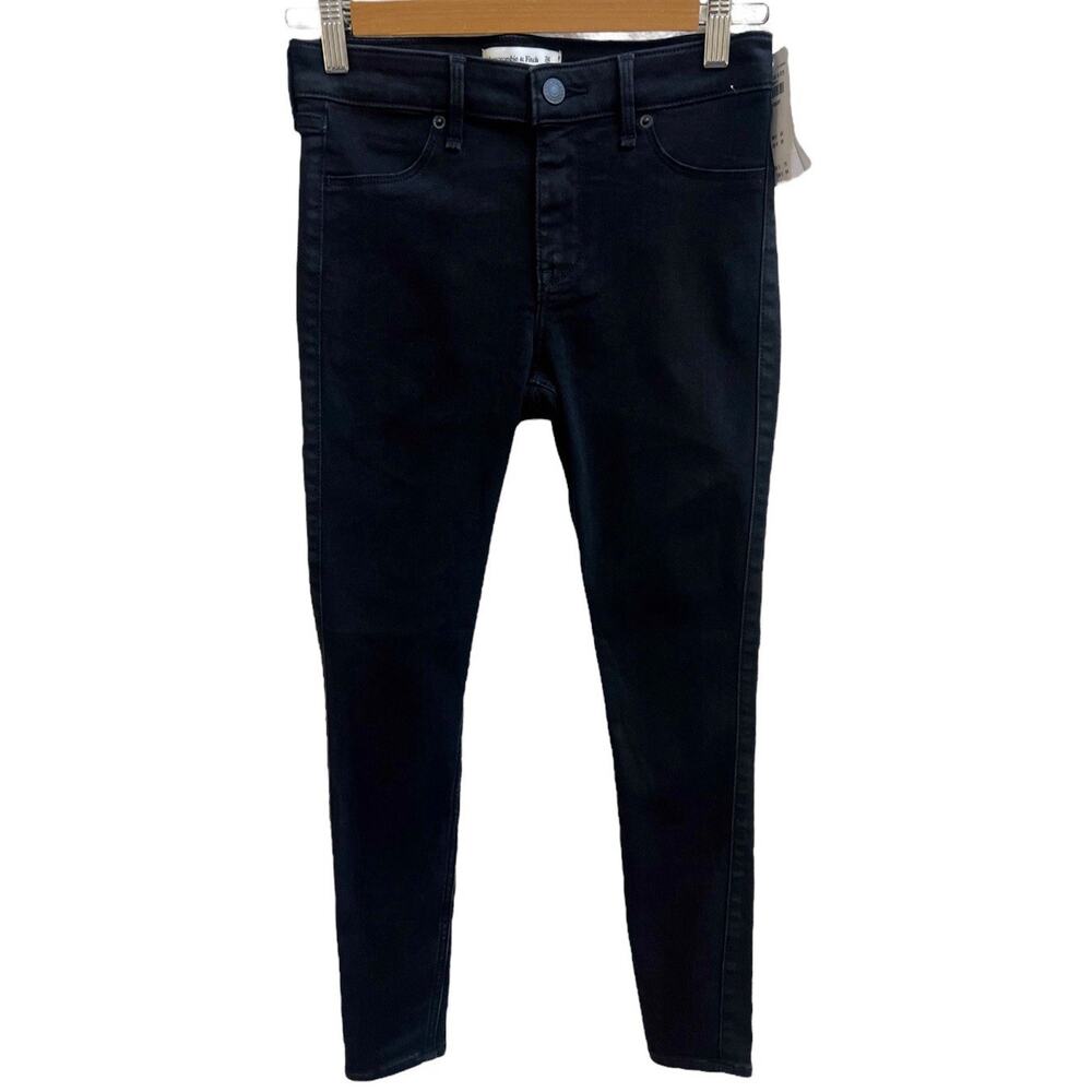 Abercrombie & Fitch Women's NWT The Jean Legging Jegging Mid Rise Sz 26/2 Black